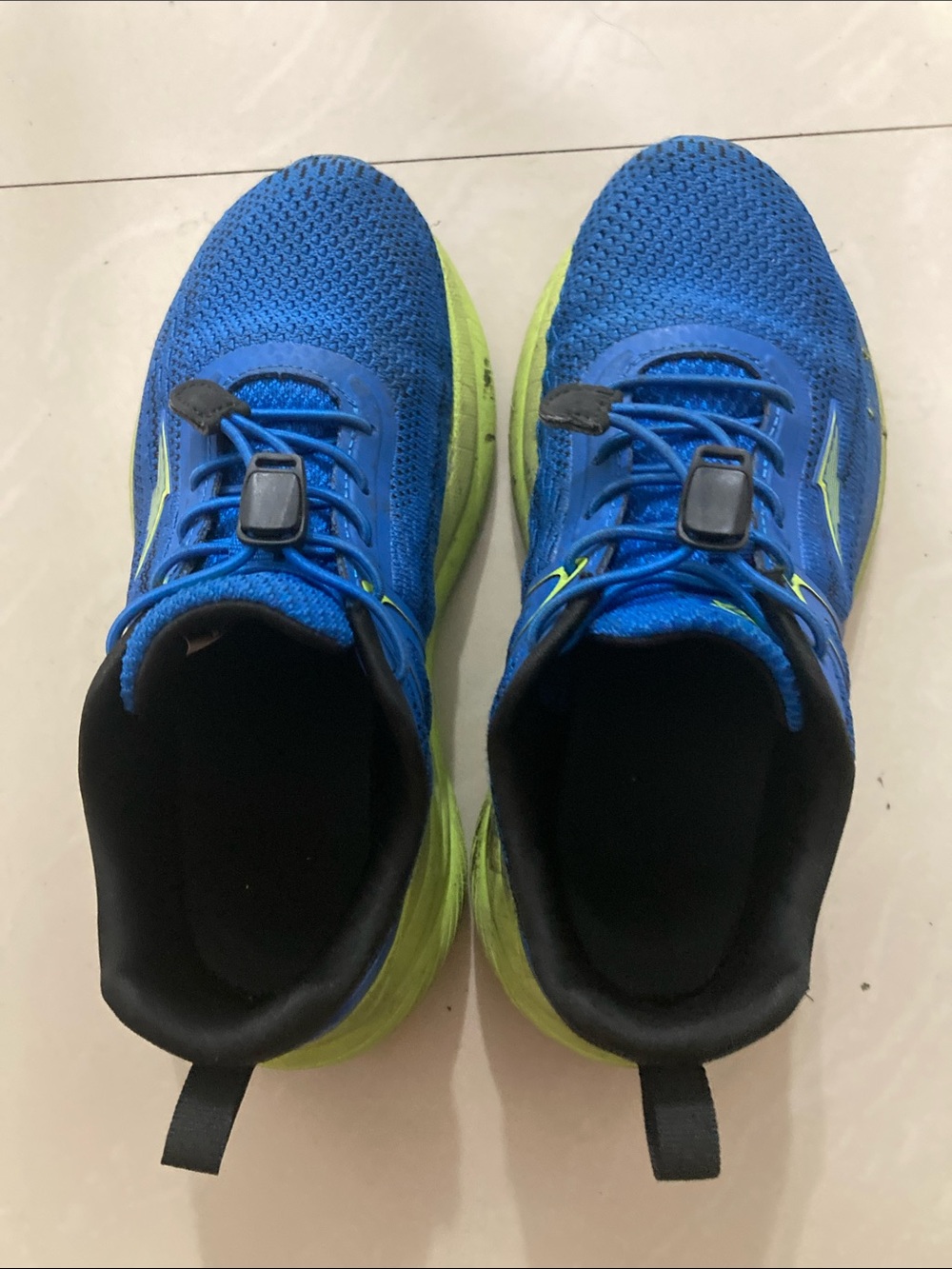 Avia Kids Blue Sneakers with Neon Green Soles
